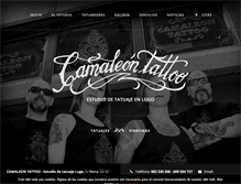 Tablet Screenshot of camaleontattoo.com